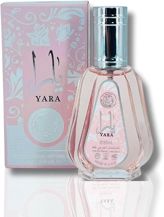 Arab Eau de Parfum Yara - Spray 50 ml para mujer Hecho en Dubai Aroma oriental